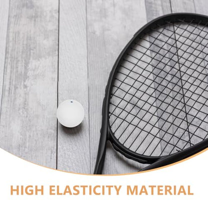 LIOOBO 2pcs Rubber Single Dot Squash Balls for Beginner Training, Hand Eye Coordination Reaction Trainer, Indoor Outdoor Use, Elastic Bounce Sports Equipment