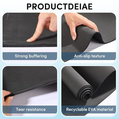 10 Pack Yoga Mats Bulk, 68'' x 24'' x 4mm Thick Black Yoga Mats for Kids and Adults, Anti-Slip Tear-Resistant Exercise Mat for Fitness Stretching Home Workout Gym and Studio