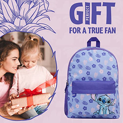 Disney Stitch Backpack for Girls Teens School Bag Kids Book Bag School Supplies Gifts (Purple) - color: Purple