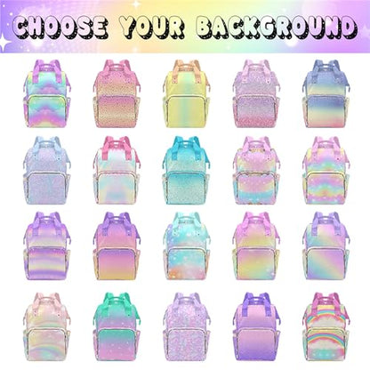 MyPupSocks Custom Diaper Bag Backpack with Personalized Name - Lovably Yours, New Mom and Precious Newborn Daughter Granddaughter - color: Style 3
