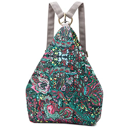 Black Butterfly Premium Backpack for Women, Bohemia Style Fashion Casual Daypack Backpack, Small Backpack Purse (03-green) - color: 03-green