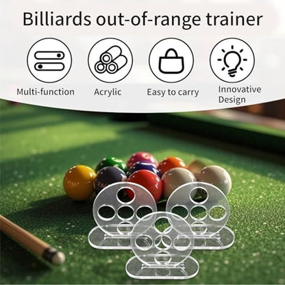 Portables Cue Stick Practice Tool Features Durability Acrylic Strokes Trainer for Home Club Use Precisions Alignment Trainer