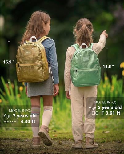 Toddler Backpack for Girls Boys 2-6 Kindergarten Elementary School Kids Backpack Boys 14" H Diaper Bag - color: Mint Green