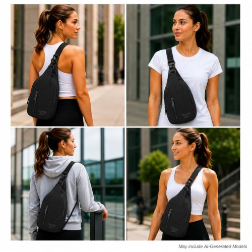 Reebok Unisex Crossbody Bag - Convertible Compact Durable Cross Body Bag for Women and Men - Gym and Travel Essentials, Size One Size, Berry Black - color: Berry Black
