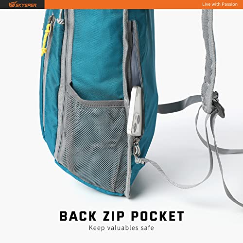 SKYSPER Small Daypack 10L Hiking Backpack Packable Lightweight Travel Day Pack for Women Men - color: Teal, size: 10l