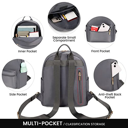 LOVEVOOK Backpack for Women Light Weight Waterproof Backpack Purses Daily Backpack… | Light Weight - color: Dark Gray