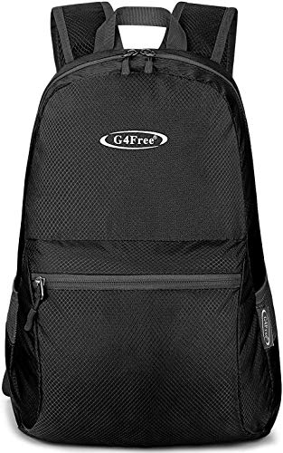 G4Free 20L Lightweight Packable Backpack Travel Hiking Daypack Foldable Backpack for Men Women - color: Black Update