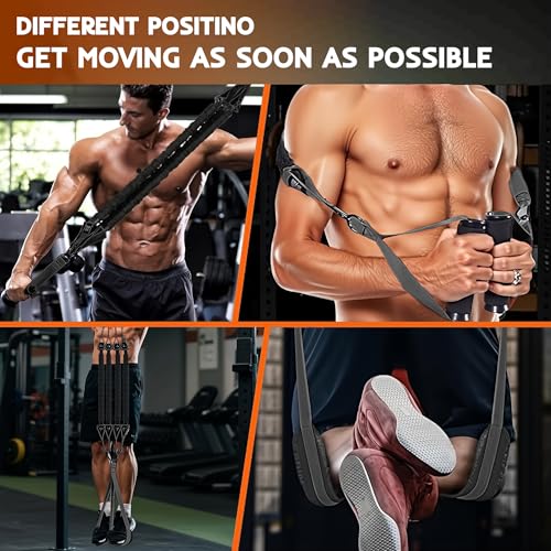 Resistance Bands Set for Pull Up Bar, Exercise Bands with Handles, Home Gym Workout Equipment, Pilates Fitness Resistance Bands, Lifting Straps for Pull Ups, Doorway Pull Up Bar Accessory