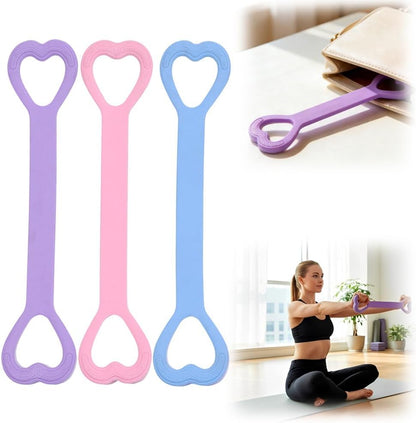 Resistance Bands Figure 8 Exercise Bands, 2026 New Resistance Band with Handles for Working Out Arm Back Shoulder Training Elastic Ropes,Exercise Equipment for Yoga Pilates (3Pcs)