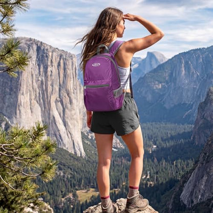 G4Free 20L Small Packable Travel Hiking Backpack for Men Women - color: Purple, size: 20L