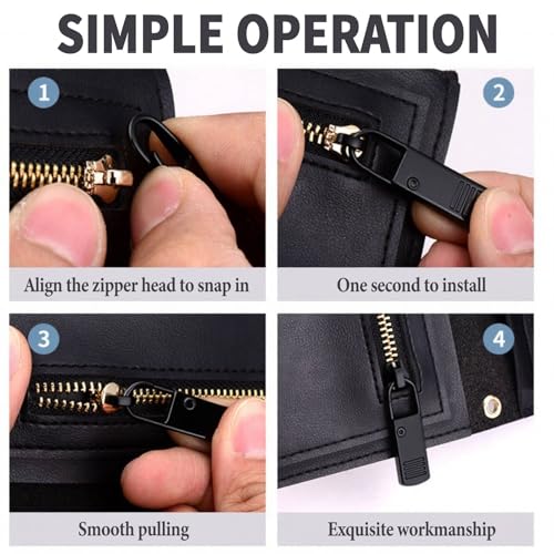 Zipper Pull Replacement,8 Pcs Detachable Zipper Pull for Backpacks, Purses, Coat, Jackets, Boots (2 Size)