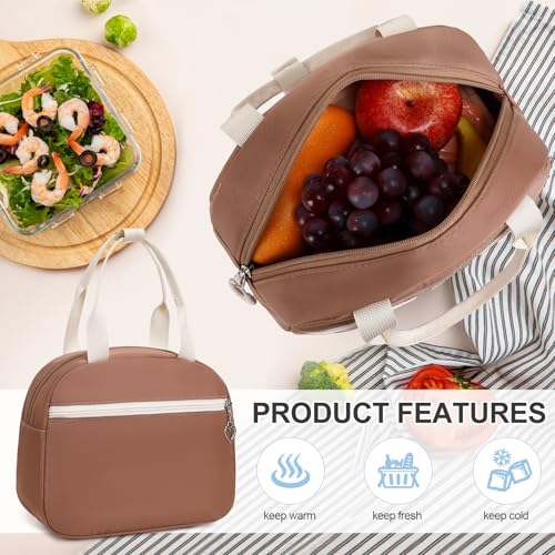 DIGOBAY Backpacks for Girls, 3PCS School Backpack with Lunch Box Pencil Pouch for Teen Girls Kids Elementary Primary Middle High College Travel School bag Bookbag Set （Brown - color: Brown