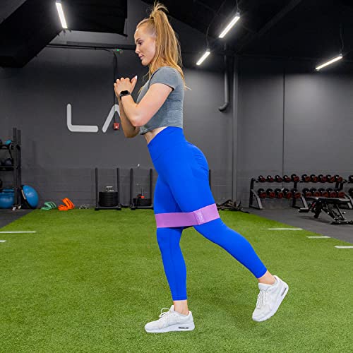 Serious Steel Fitness Hip and Glute Activation Band | Squat & Deadlift Warm-up Band for Hips and Glutes - color: Purple (Non-Slip - 15" Heavy)