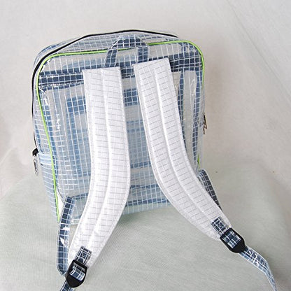 ESD 15.7inch 40cm*35cm*15cm anti-static clear backpack,cleanroom engineer tool bag full cover pvc for put computer tool working in clean room 1PCS … - color: One Piece Green Small