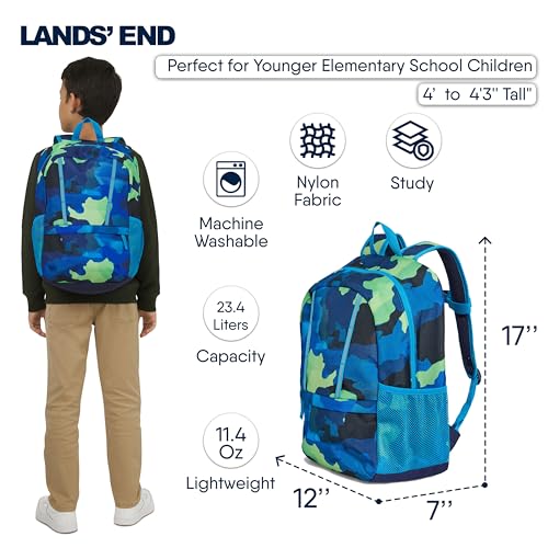 Lands' End Unisex Kids Medium ClassMate Lightweight Durable Elementary School Backpack, Nicci - color: Nicci