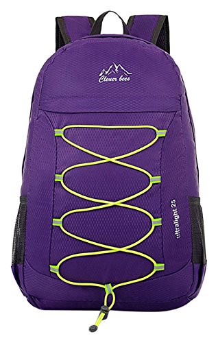 Outdoor Water Resistant Hiking Backpack - color: Purple