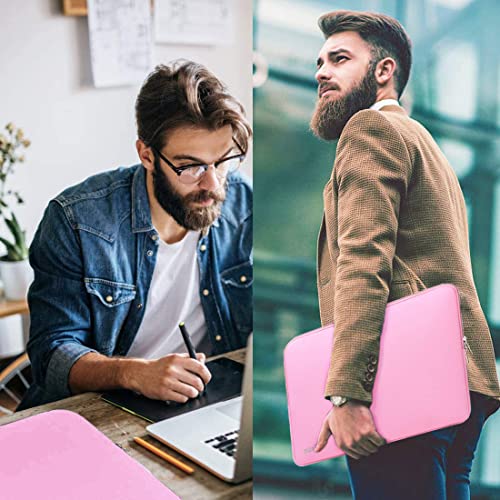 Laptop Case Sleeve, Resistant Neoprene Laptop Sleeve/Notebook Computer Pocket Case/Tablet Briefcase Carrying Bag Compatible with 13-13.3 Inch MacBook Pro,MacBook Air,Notebook Computer-(Pink) - color: pink, size: 13.3 inch