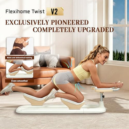 Twist Crawler V2 New Version, Spine Twist and Stretch Trainer, Home Gym - color: WHITE