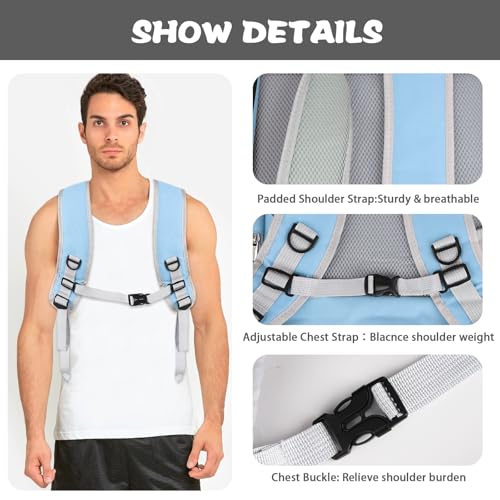 Cat Backpack Carrier,Pet Carrier Airline Approved for Small Dog Cat Puppy Kitten Bunny,Ventilated Mesh Design Animal Backpack for Hiking Camping Travel Bag (Blue) - color: Blue