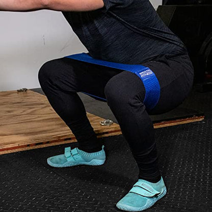 Serious Steel Fitness Hip and Glute Activation Band | Squat & Deadlift Warm-up Band for Hips and Glutes - color: Blue (Regular - 13" Light)