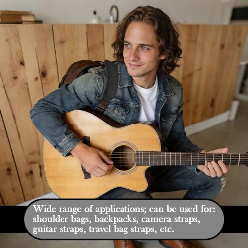 Soft Shoulder Strap Pad, Removable Backpack Strap Pads, Breathable Backpack Shoulder Cushion with Pressure Relief for Duffle Bag Guitar Straps (2 pcs Black)