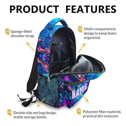 School Backpack Personalized Shark Backpacks for Kids Boys, Cool Large Capacity Custom Bookbag for Kindergarten Primary Elementary - color: Dark Blue