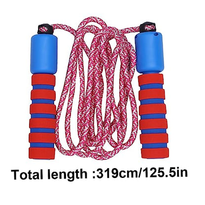 Garneck Counting Jump Rope for Adults Skipping Ropes Purple Pink Red Blue Interactive Fitness Accessories with