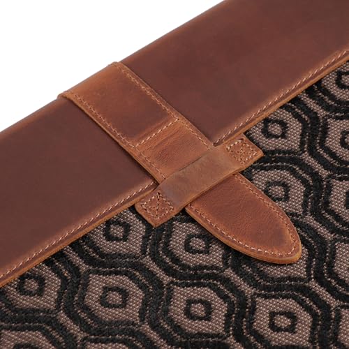 Londo Leather Sleeve Compatible with MacBook Pro 14 & Air 13-13.3 Inch (M5, M4, M3, M2, M1, Pro, Max) & iPad Pro 12.9, Premium Top Grain Leather Laptop Bag, 2020 to 2026 Models - color: Cinnamon, size: 13-14 inches
