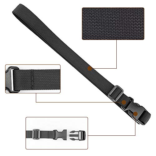 MAGARROW 40" 60" Strap Buckle Packing Straps Adjustable 1-Inch Belt (1" Wide - 40" Long, Black (10-Pack)) - color: Black, size: 1" Wide - 40" Long