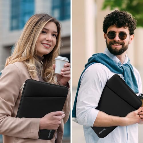 RAINYEAR 15-16 Inch Laptop Sleeve Padded Case Cover with Pocket, Black - color: Black, size: 15-16 inch
