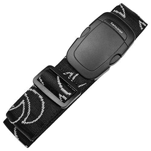 Samsonite Luggage Strap, Black, No Lock - color: Black, size: No Lock