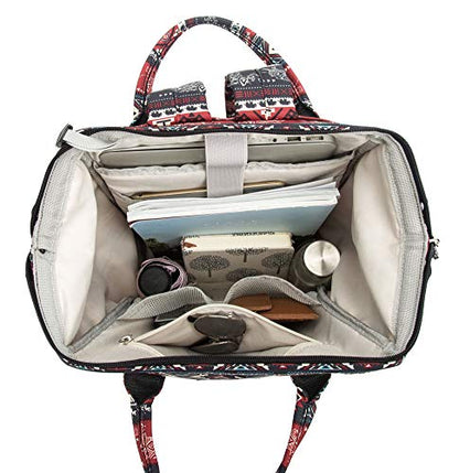 Kinmac Waterproof Laptop Backpack For Laptop Up to 15.6 Inch Men Women Travel Outdoor Backpack (Elephant) - color: Elephant（open Wide）
