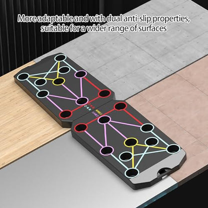 Multifunction Foldable Push Up Boards Portable Push Up Boards Fitness Equipment for Strength Training and Muscle Building Foldable Pushup Board - color: C