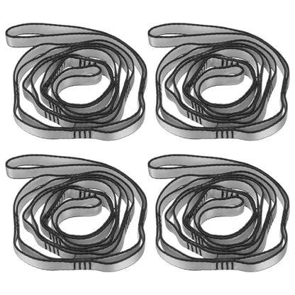 PATIKIL Daisy Chain Straps, Strong Climbing Strap Adjustable Nylon Chain Sling with Loops for Aerial Yoga Hammock Swing - color: Gray, size: 59 Inch