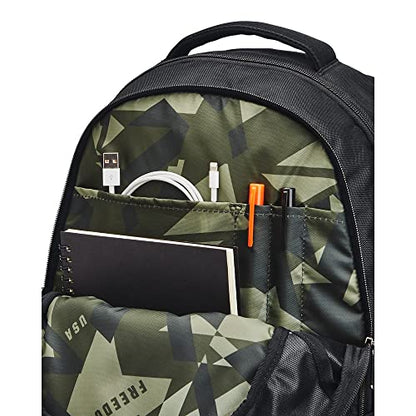 Under Armour Unisex Hustle 5.0 Backpack - color: (017) Black / Black / Red
