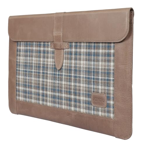 Londo Leather Sleeve Compatible with MacBook Pro 16 & MacBook Pro 15 Inch (M5, M4, M3, M2, M1, Pro, Max), Premium Top Grain Leather Laptop Bag, 2020 to 2026 Models - color: Mink, size: 15-16 inches