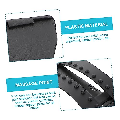 PartyKindom Back Arch Stretcher Spine Relief Device for Lower Back Neck Posture Correction Gentle Stretching Massage Tool for Home Use