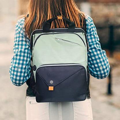 Hap Tim Laptop Backpack, Travel Backpack for Women,Work Backpack, Nurse Backpack, Teacher Backpack, Carry on Backpack(7651-GB) - color: Green Black