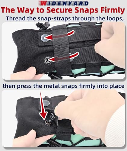 Molle Water Bottle Holder Pouch, 16-77 oz Adjustable Capacity Tactical Bottle Bag, Compatible with Backpack, Vest, Belt for Outdoor Activities - color: Black, style: Basic