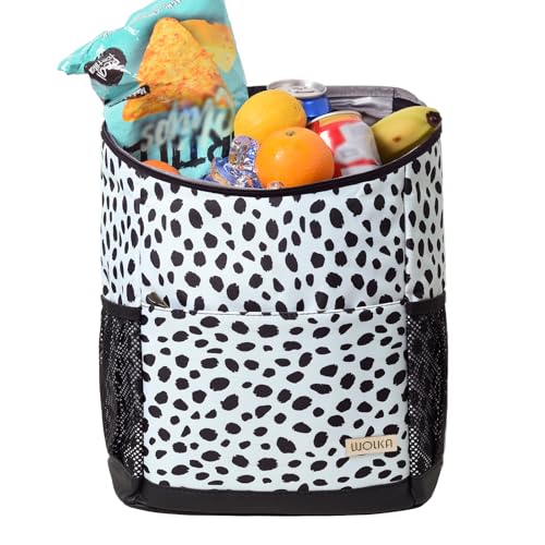 Wolka Cooler Backpack 30 Cans,Portable Backpack Coolers Insulated Leak Proof,Waterproof Soft Sided Cooler Bag for Travel,Beach,Camping,Picnic,Lunch Backpack for Women (Spotted-Dog) - color: Spotted-Dog