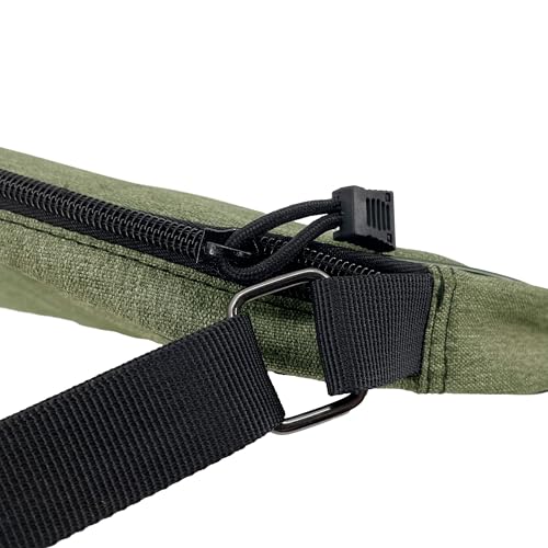 Tennis Bag Lightweight and Padded Tennis Rackets Cover with Adjustable Shoulder Strap - color: Olive Green, size: 31"x11.4"