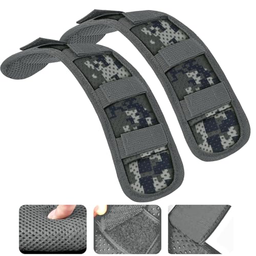 ZINMARK 2Pcs Ultra-Thick Shoulder Pad Cushions for Laptop Bags,Messenger Bags,Briefcases,Luggage, Tool Bags,Travel Bags etc - color: Camouflage Gray