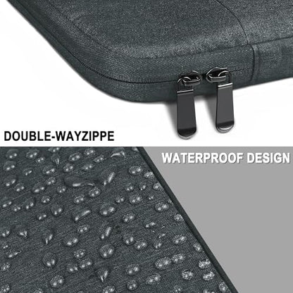 Laptop Sleeve 14 Inch, Water Resistant Traveling Computer Cover with Handle, Shockproof Protective Carrying Laptop Case Compatible for 14 Inch MacBook Air/Pro, HP, Dell, Lenovo, Darkgrey - color: Darkgrey, size: 14 Inch