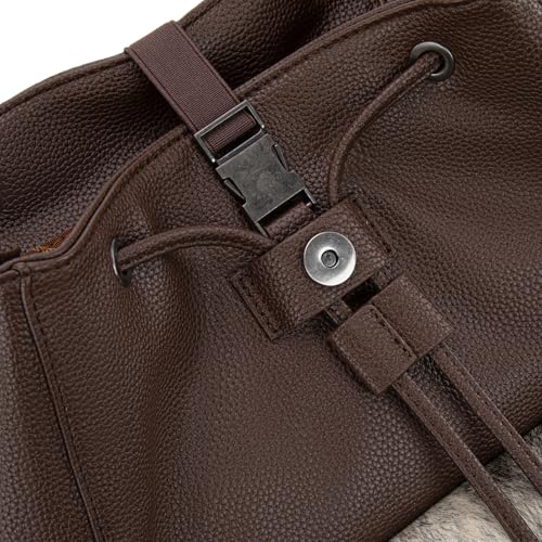 Montana West Wrangler Backpack Purse for Women Hair-on Cowhide Backpacks Western Travel Bags - color: Cowhide Coffee