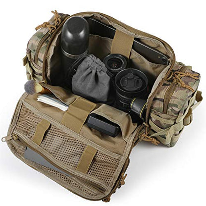 SHANGRI-LA Tactical Range Bag Outdoor Sling Backpack Hiking Fanny Waist Pack - color: Mc