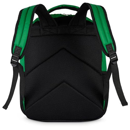 AI ACCESSORY INNOVATIONS Minecraft Backpack for Boys & Girls, Big Face Creeper School Bag with Front Pocket, TNT Rubber Molded Dangle, Green - style: Minecraft