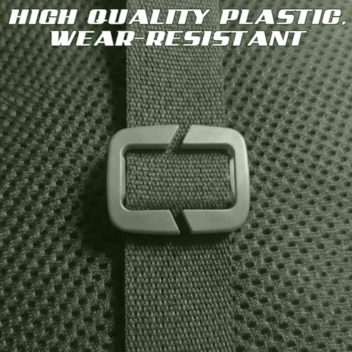 4 Pcs Backpack Strap Clips 1 Inch Detachable Webbing Buckle Nylon Shoulder Strap Holder Backpack Bag - color: Military Green