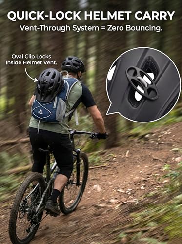 Hydration Hiking Backpack, Water Hiking Backpack, Hydration Backpack with 15l Water Bladder, Runinnng Backpack for Men Women for Cycling Campling - color: Dark Blue