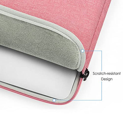 ProElife 15-Inch Laptop Sleeve Case for 2025-2023 MacBook Air 15 inch with M4 M3 M2 Accessory Traveling Carrying Case Water-Resistant Bag Cover for MacBook Air 15'' 2025 2024 2023 M4 M3 M2 (Pink) - color: Pink