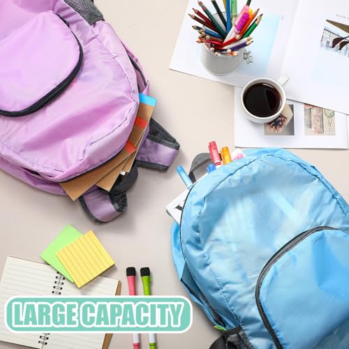 Jexine 10 Pcs Backpacks in Bulk 16.5 Inches Back Pack Basic Backpack for Adult Lightweight Outdoor Travel Book Bags(Spring Pastel) - color: Spring Pastel